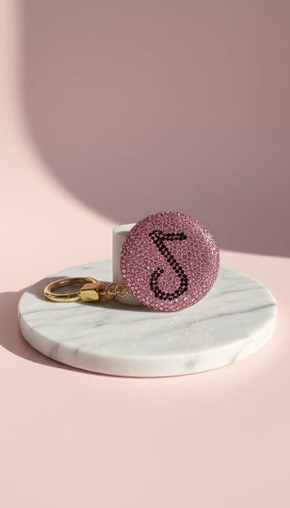 Bubble TikTok Symbol Crystal Key Ring & Bag Charm