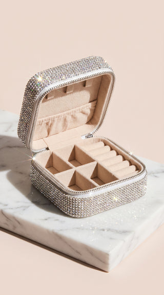 Portable Travel Crystal Jewellery Box