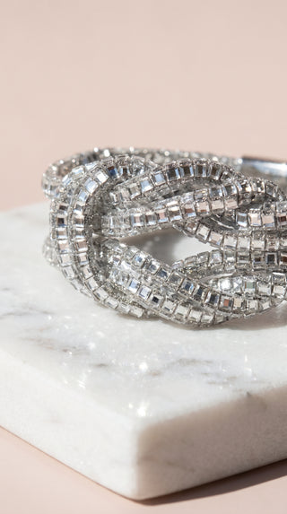 Magnetic Love Knot Crystal Bracelet