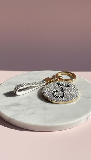 Bubble TikTok Symbol Crystal Key Ring & Bag Charm