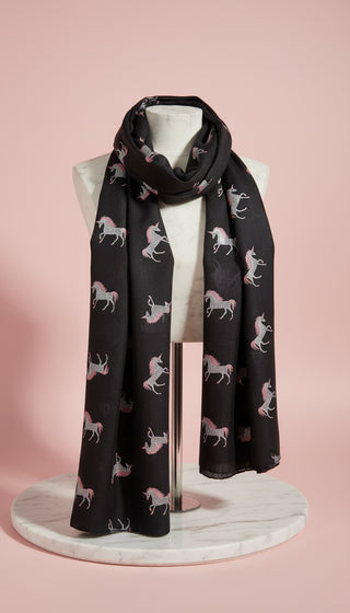 Unicorn Embroidered Scarf Pack of 12