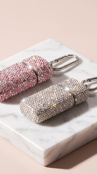 Portable Crystal Keyring Ashtray & Trinket Box