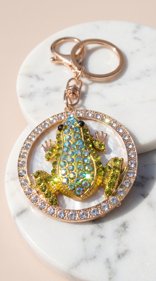 Crystal Frog Keyring & Bag Charm