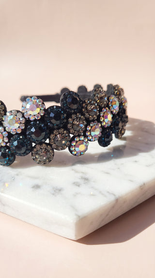 Women’s Flower Crystal Statement Headband & Hair Band