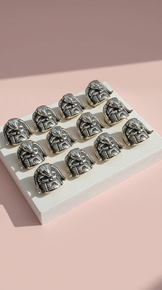 Stainless Steel Viking Warrior Men's Biker Ring