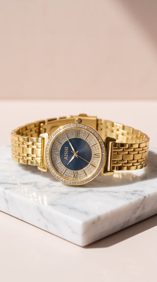 Crystal Roman Numeral Bracelet Watch