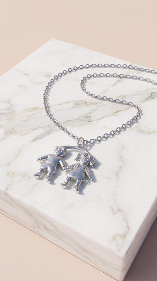 Kids Boy & Girl Necklace – Children’s Friendship Pendant