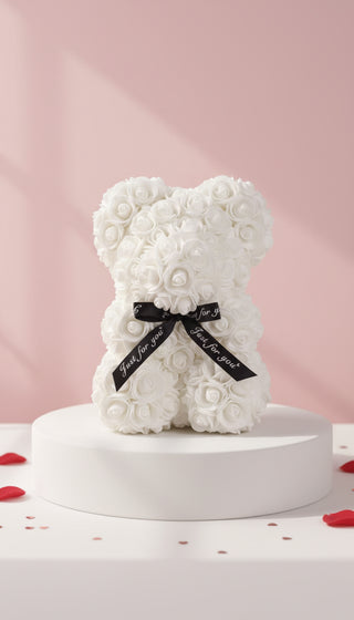 Silk Artificial Flower Teddy Roses With Luxury Gift Box