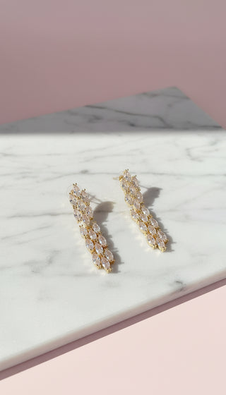 Layered Drop & Dangle Crystal Earrings