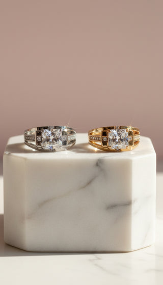 Men's Crystal Box Set of 12 Rings