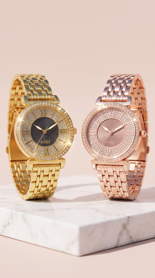 Crystal Roman Numeral Bracelet Watch