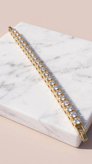 Elegant Round Crystal Tennis Bracelet