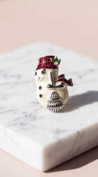 Snowman Christmas Festive Brooch Pin