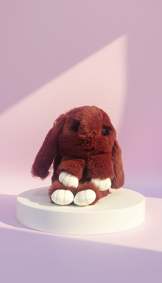 Faux Fur Bunny Rabbit Backpack – Soft Plush Handbag
