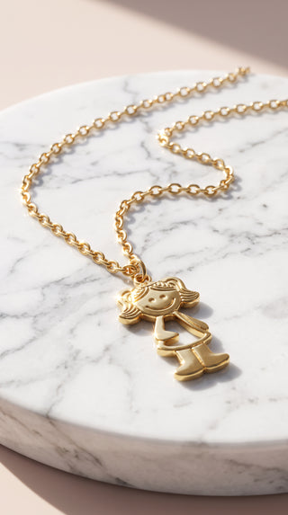 Kids Girl Pendant Necklace – Cute Children’s Necklace