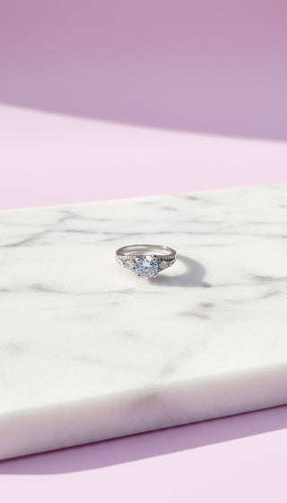 Crystal Rounded Silver Box set of 12