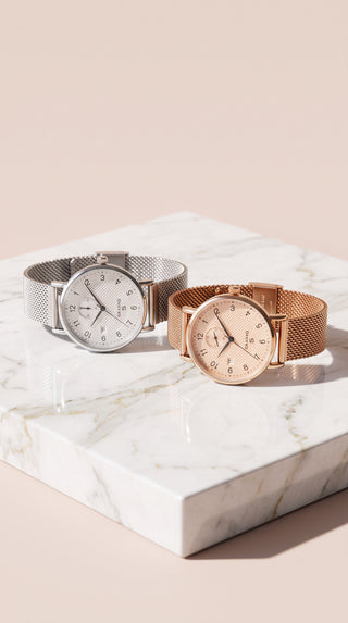 Mesh Strap Quartz Watch With Magnetic Closure