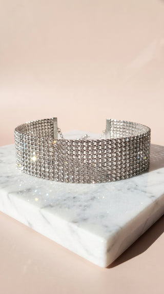 Rhinestone Crystal Choker Necklace