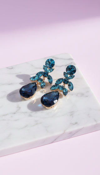 Oval Crystal Drop & Dangle Earrings