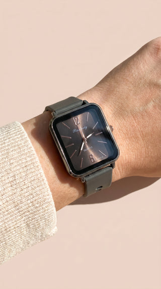 Unisex Silicone Square Face Quartz Watch