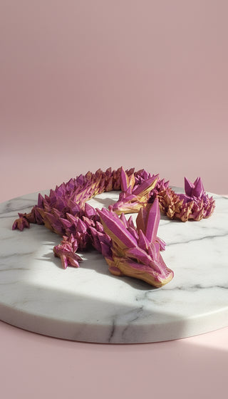 3D Printed Articulated Fantasy Dragon Figurine: Bioplastic