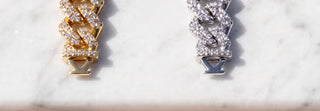 Diamond-Cut Crystal Link Bracelet