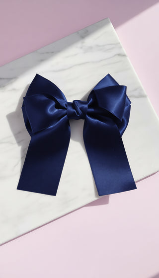 Pack of 12 Mixed Satin Hair Bow Slides