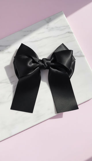 Pack of 12 Mixed Satin Hair Bow Slides