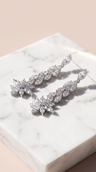 Marquise Cut Crystal Drop & Dangle Statement Earrings