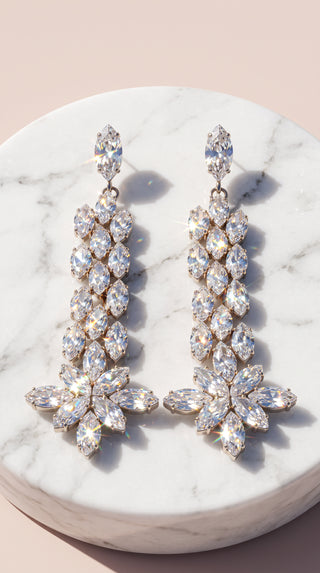 Marquise Cut Crystal Drop & Dangle Statement Earrings