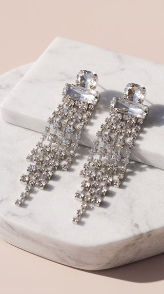 Tassel Crystal Drop & Dangle Statement Earrings