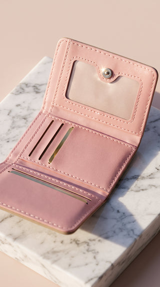 Women's Appliqué Cat Kiss-Lock Compact Wallet
