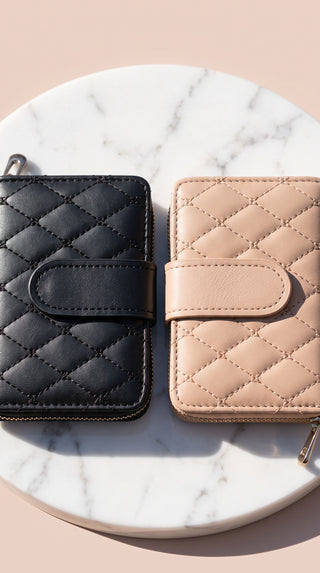 Women's Quilted Zip-Around Multi-Card Wallet
