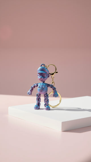 3D Printed Fantasy Man: Bioplastic Fidget Key Ring