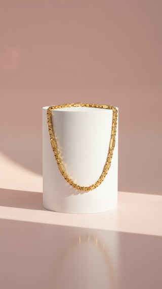 Byzantine Cage Chain Stainless Steel Necklace