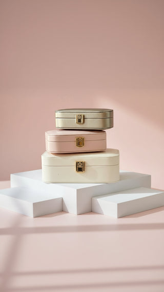 Travel Jewellery Box – Compact Trinket Organizer With Mirror