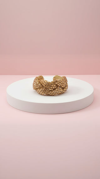Elixir Collection Braided Crystal Cuff
