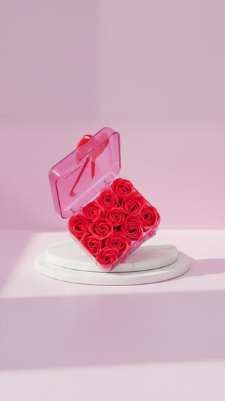 Scented Roses With Gift Box Carry Case
