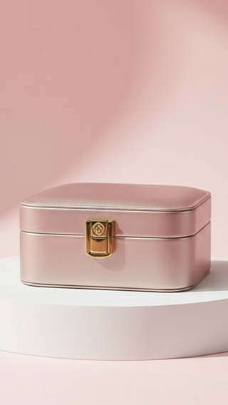 Travel Jewellery Box – Compact Trinket Organizer With Mirror