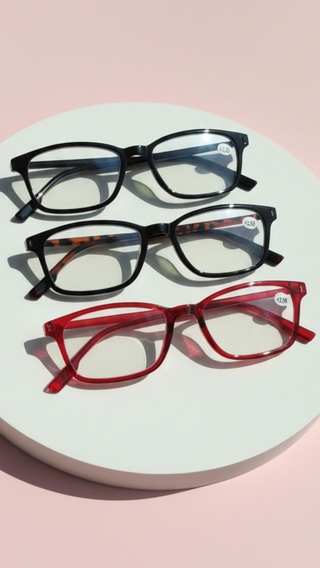 Acrylic Light Weight Rectangular Reading Glasses