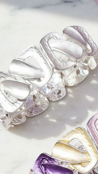 Abstract Wavey Stretchy Bracelet