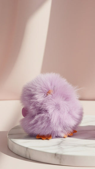 Fluffy Chick Key Ring & Bag Charm