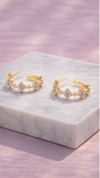 Huggie Crystal Stud Earrings