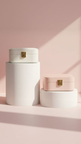 Travel Jewellery Box – Compact Trinket Organizer With Mirror