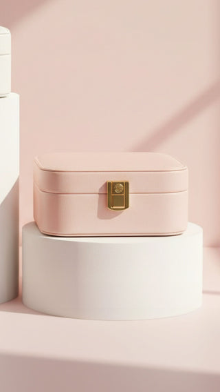 Travel Jewellery Box – Compact Trinket Organizer With Mirror