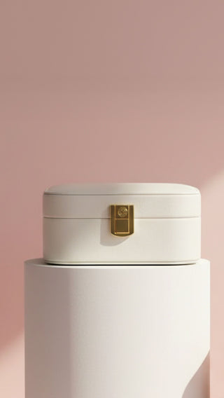 Travel Jewellery Box – Compact Trinket Organizer With Mirror