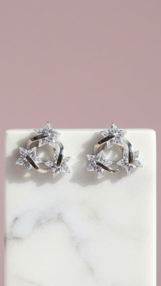 Star Crystal Stud Earrings