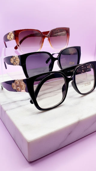 Jewelled Frame Acrylic Sunglasses Box of 20