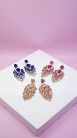 Glamour Crystal Drop & Dangle Earrings