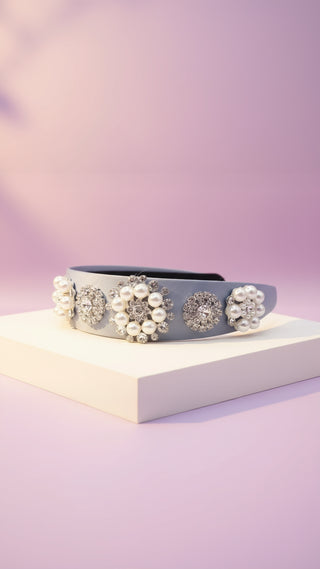 Luxe Pearl Crystal Hair band